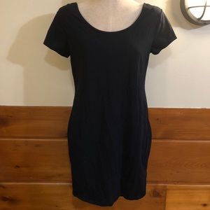 Basic Black Mini Dress Scoop Neck & Back US 12